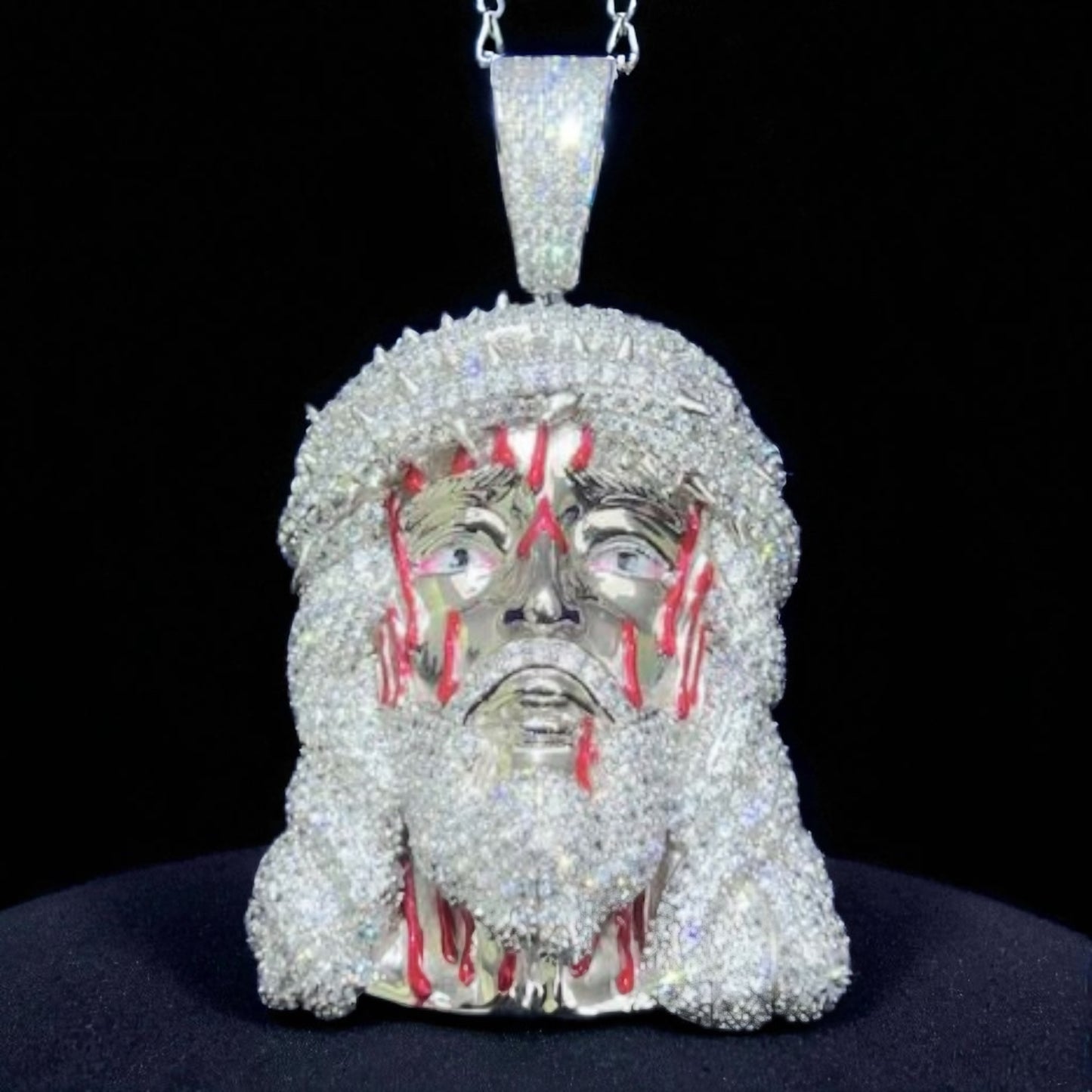 Moissanite - Blood Jesus 14K Gold