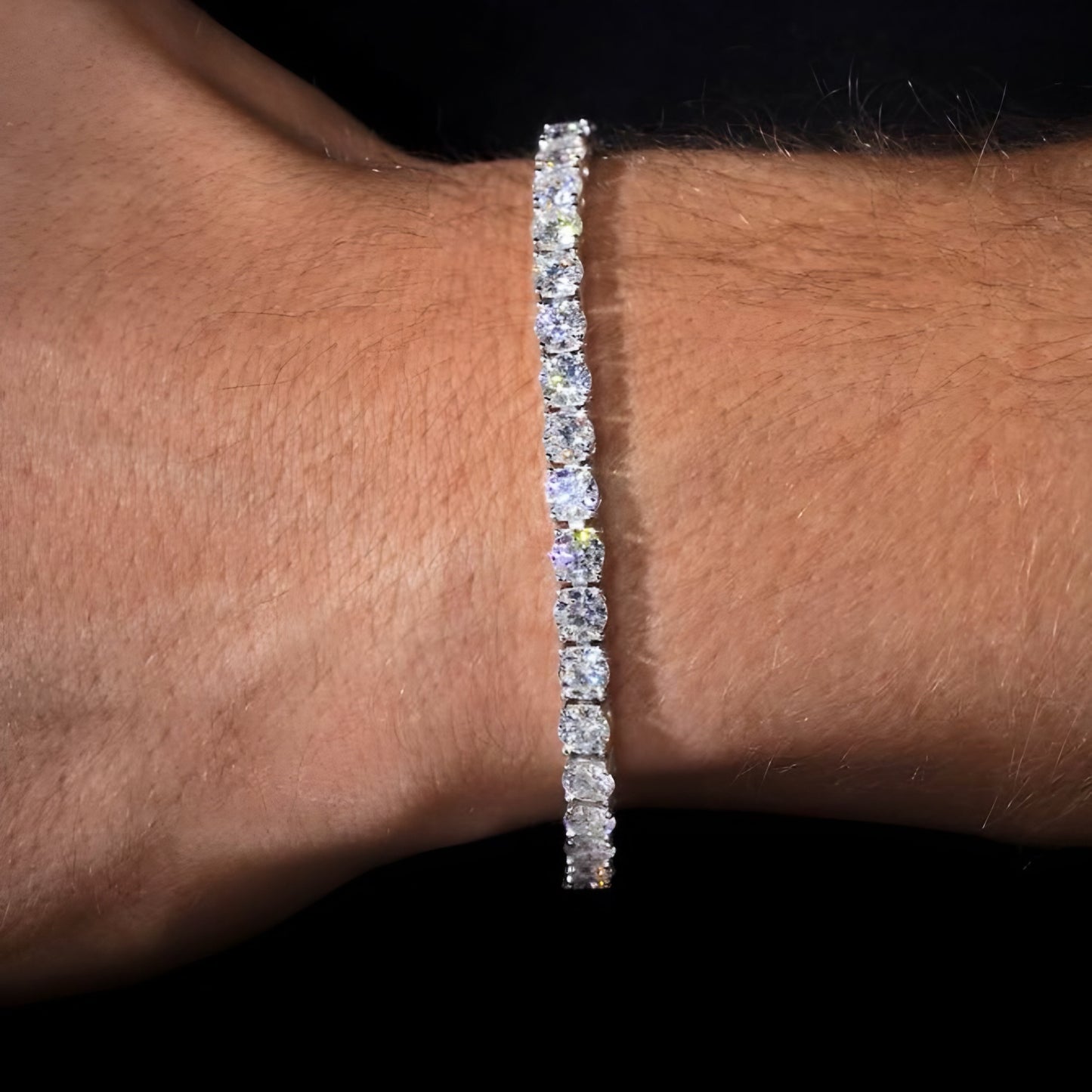 Moissanite - 5mm Tennis Bracelet 14K Gold