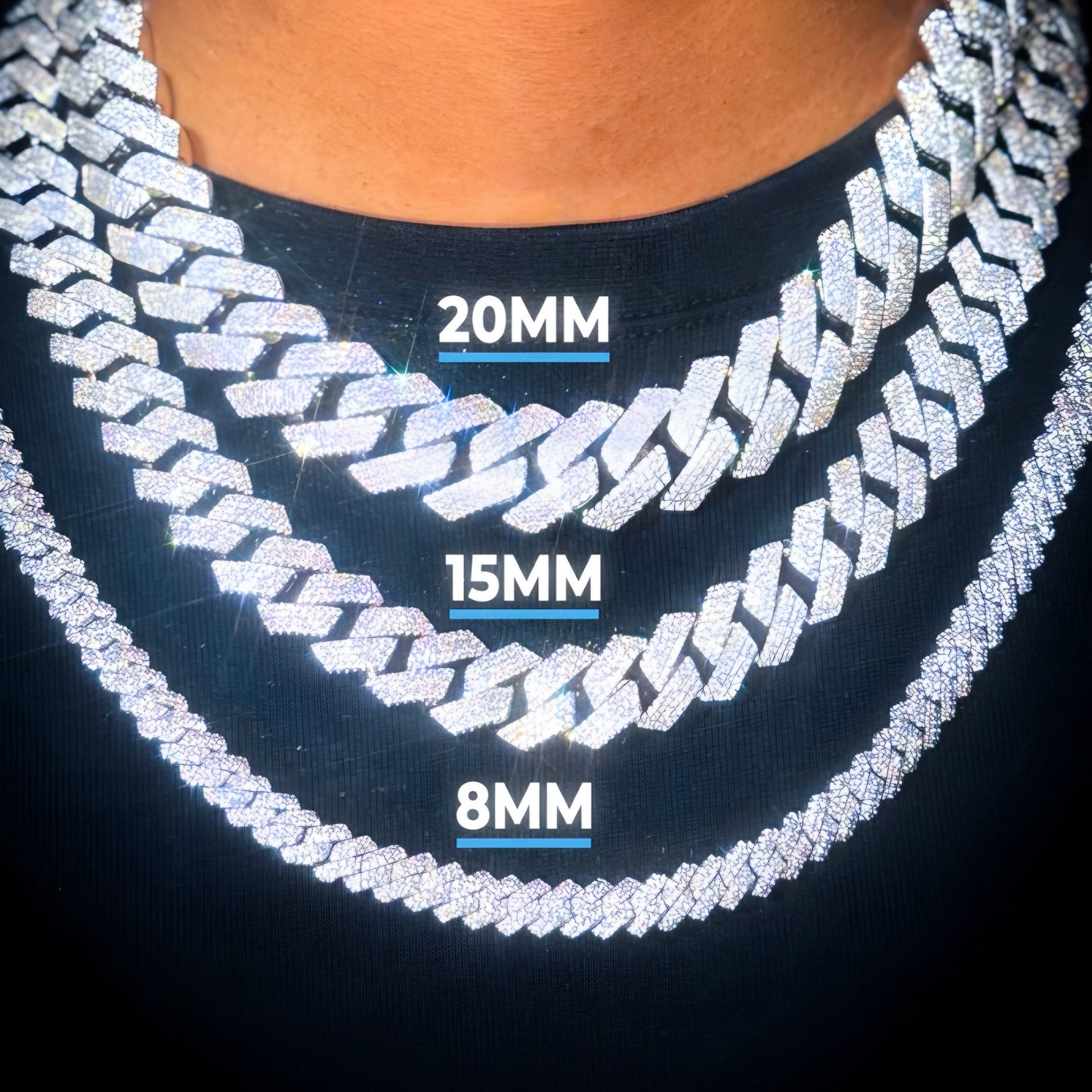 Moissanite - Cuban Link 14K Gold