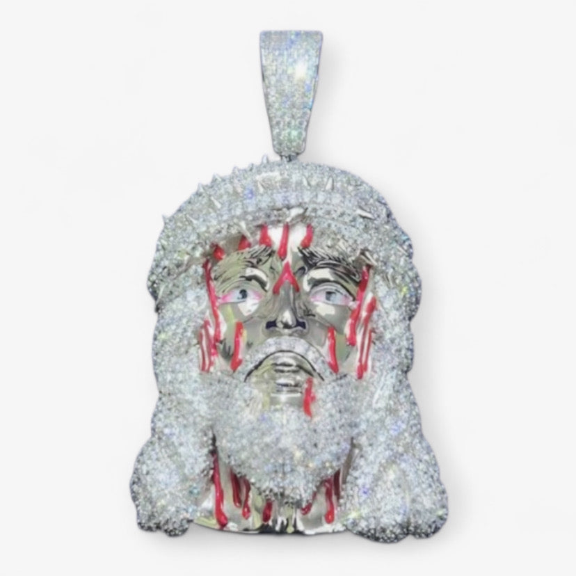 Moissanite - Blood Jesus 14K Gold