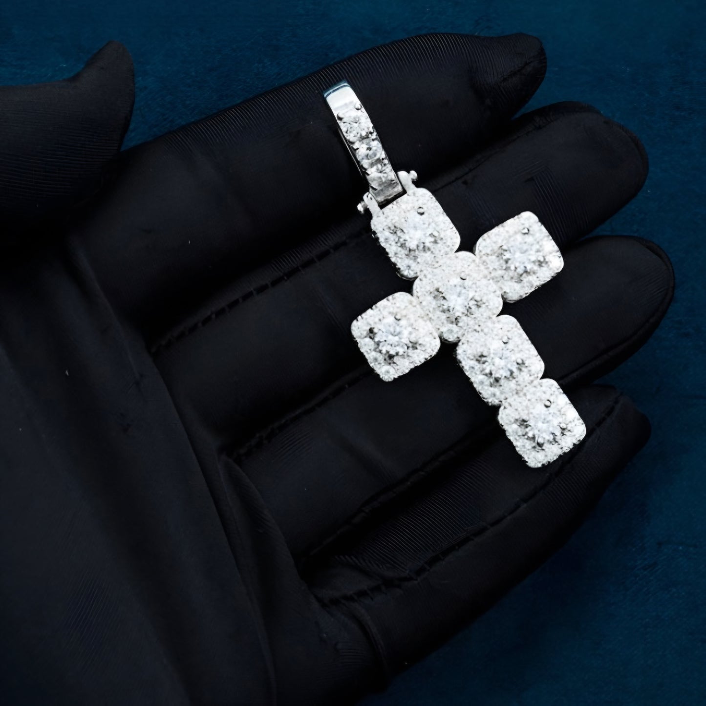 Moissanite - Cross 14K Gold